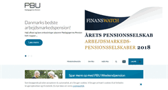 Desktop Screenshot of pbu.dk