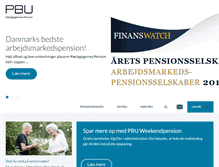 Tablet Screenshot of pbu.dk